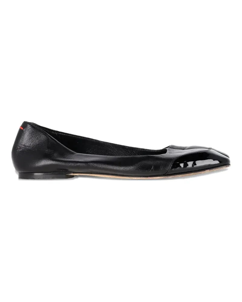 aeyde leather ballet flats - Schwarz Schwarz