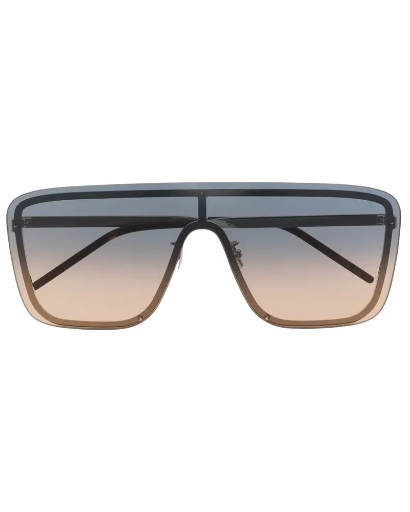 Saint Laurent SL364 Mask Sonnenbrille - Silber Silber