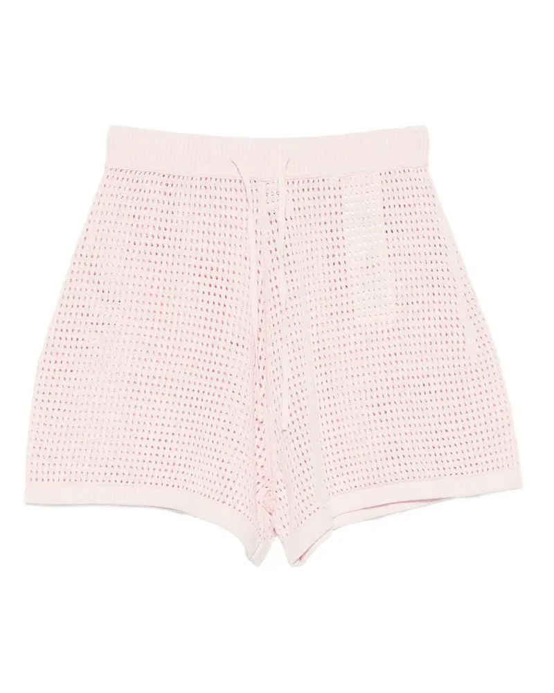 Nanushka Gestrickte Shorts - Rosa Rosa