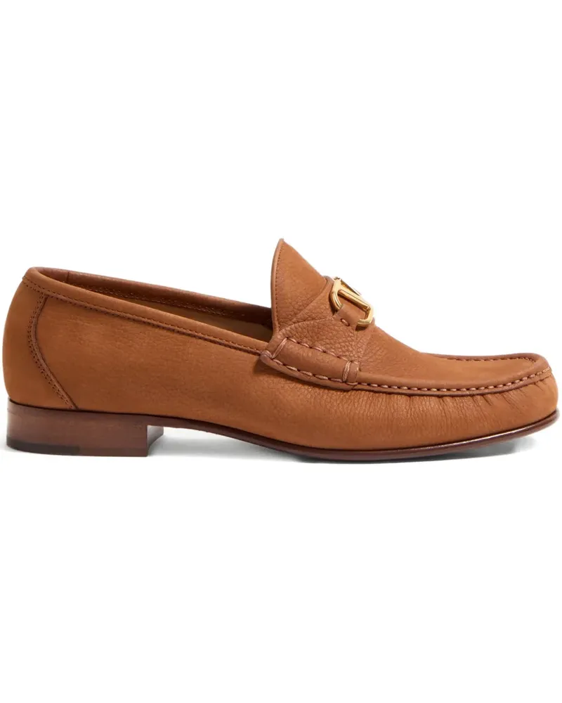 Valentino Garavani VLogo Signature Loafer aus Wildleder - Braun Braun