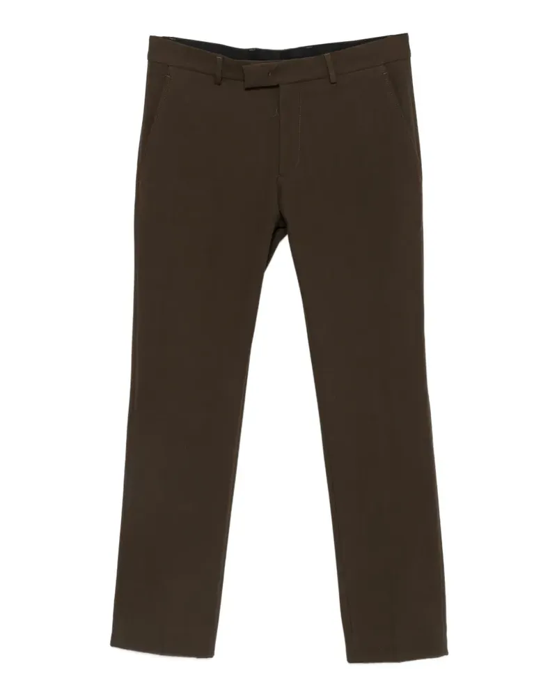 Karl Lagerfeld logo-patch trousers - Braun Braun