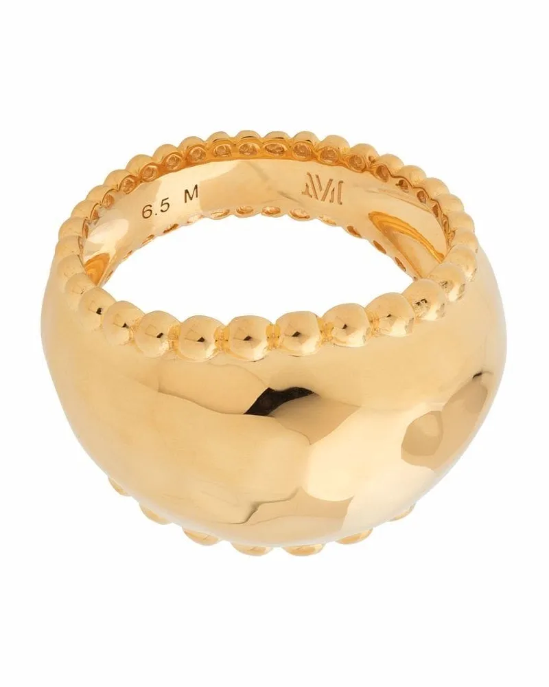 Monica Vinader Deia Ring mit Perlen Gold