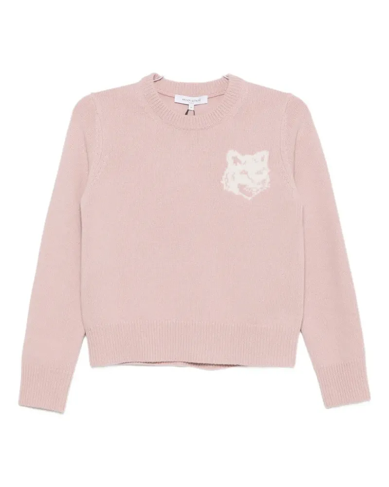 Kitsuné Fox Head intarsia sweater - Rosa Rosa