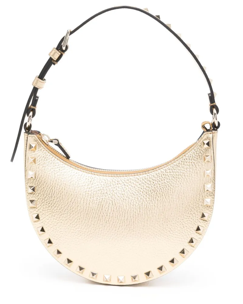 Valentino Garavani Rockstud Schultertasche - Gold Gold