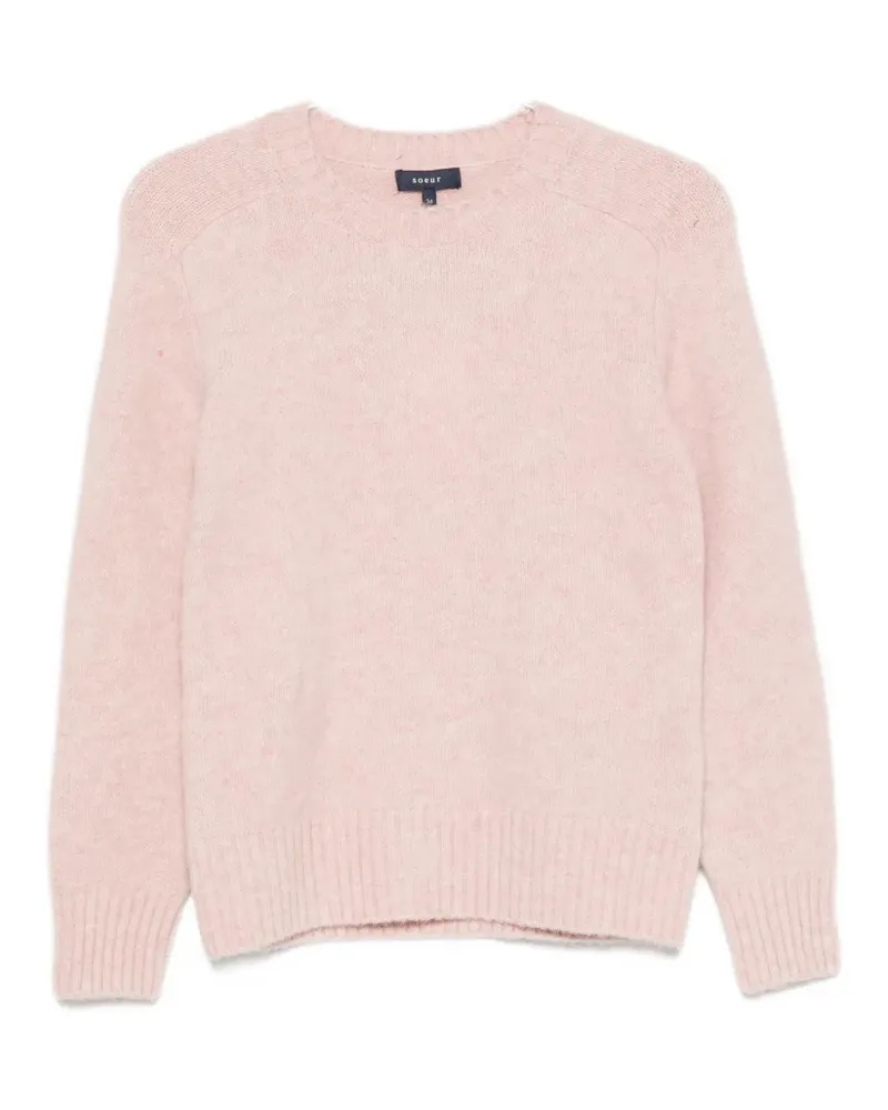 Soeur ribbed-trim sweater - Rosa Rosa