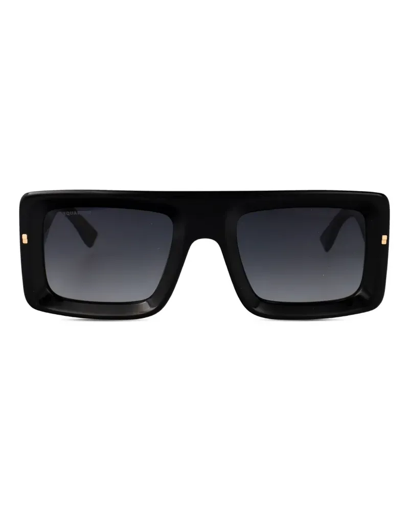 Dsquared2 Eckige Sonnenbrille aus Acetat - Schwarz Schwarz