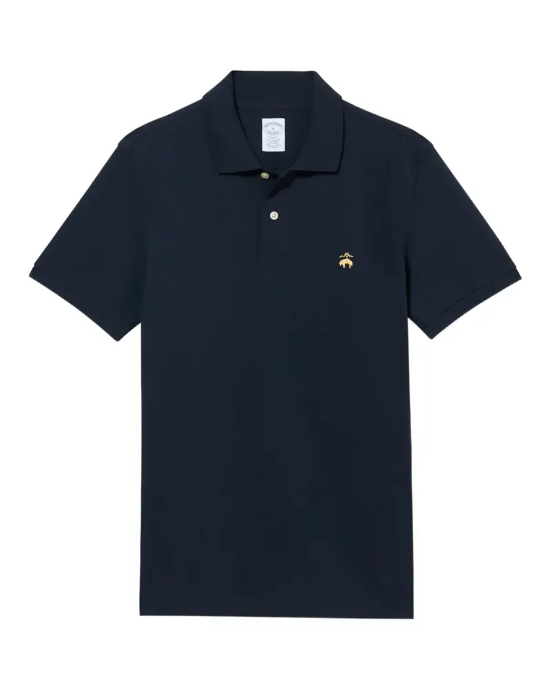 Brooks Brothers Poloshirt mit Logo-Stickerei - Blau Blau