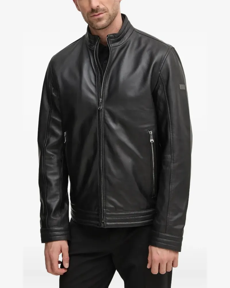 JOOP! Lederjacke mit Reißverschluss - Schwarz Schwarz