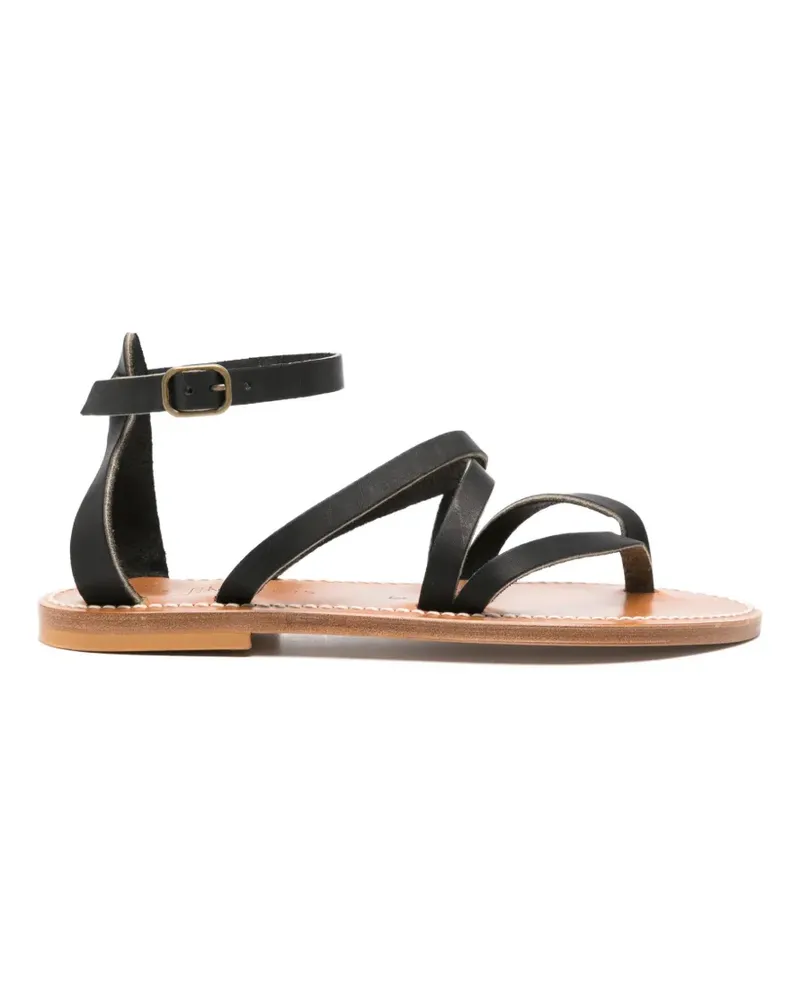 K.Jacques  strappy flat sandals - Schwarz Schwarz