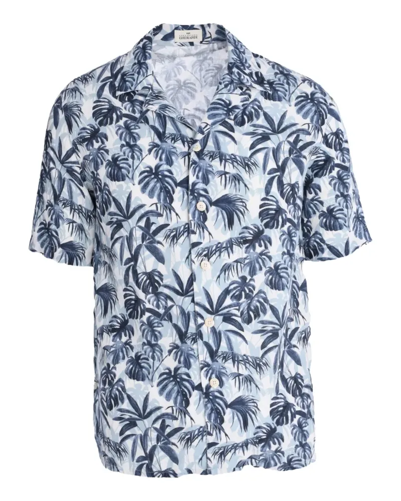 Alessandro Gherardi Hemd mit Blumen-Print - Blau Blau