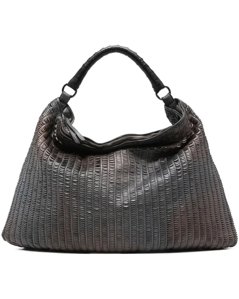 Reptile's House Große Handtasche mit Webmuster - Grau Grau