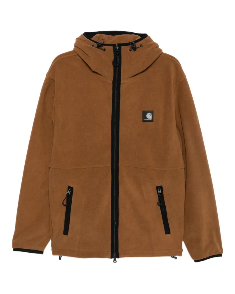 Carhartt WIP Kapuzenjacke mit Logo-Patch - Braun Braun