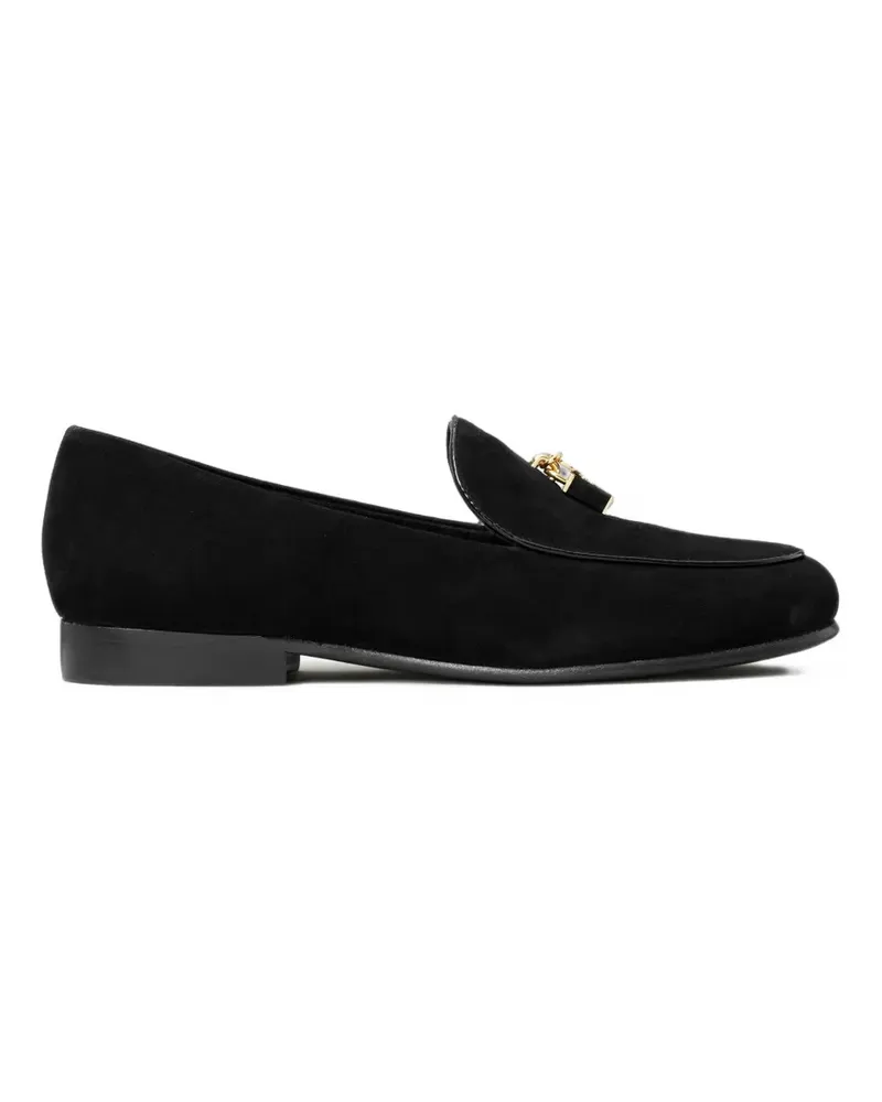 Tory Burch Lock Smoking-Slipper - Schwarz Schwarz