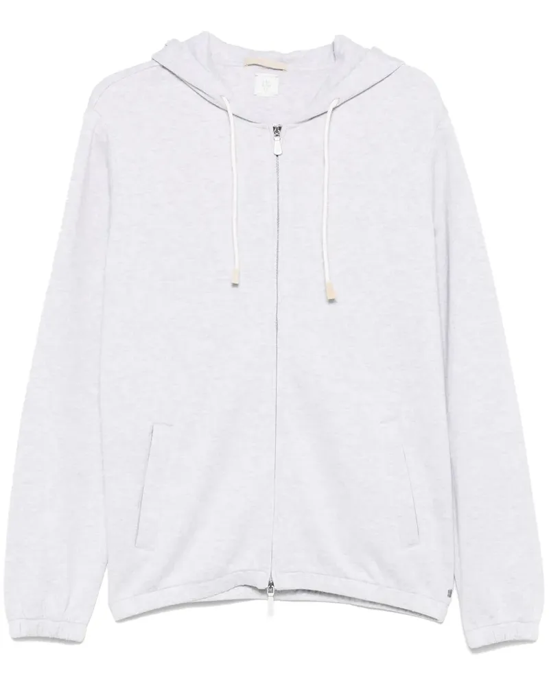 Eleventy Melierter Hoodie - Grau Grau