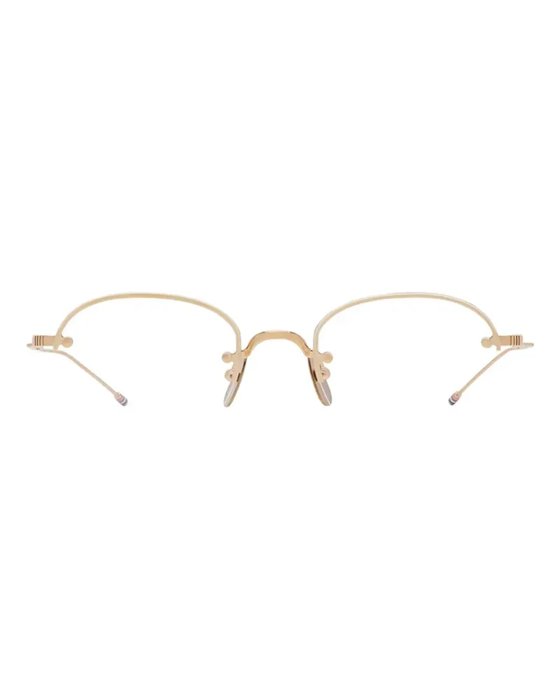 Thom Browne round-frame glasses - Gold Gold