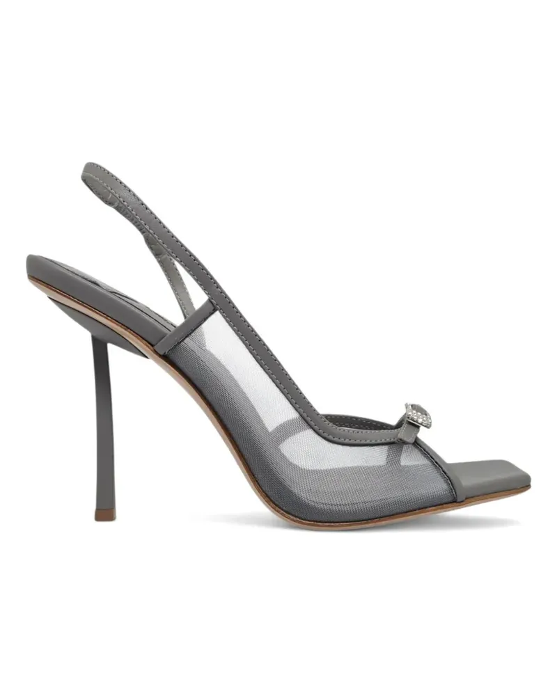 Le Silla crystal-buckle mesh sandals - Grau Grau