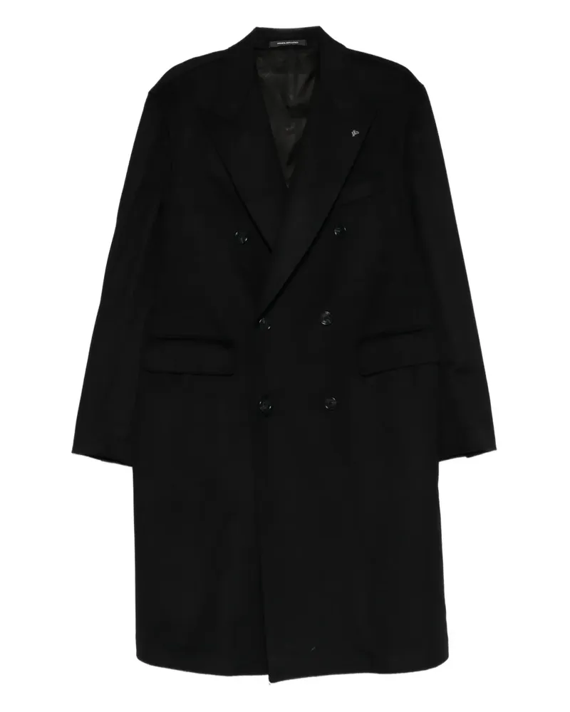 Tagliatore Doppelreihiger Mantel - Schwarz Schwarz