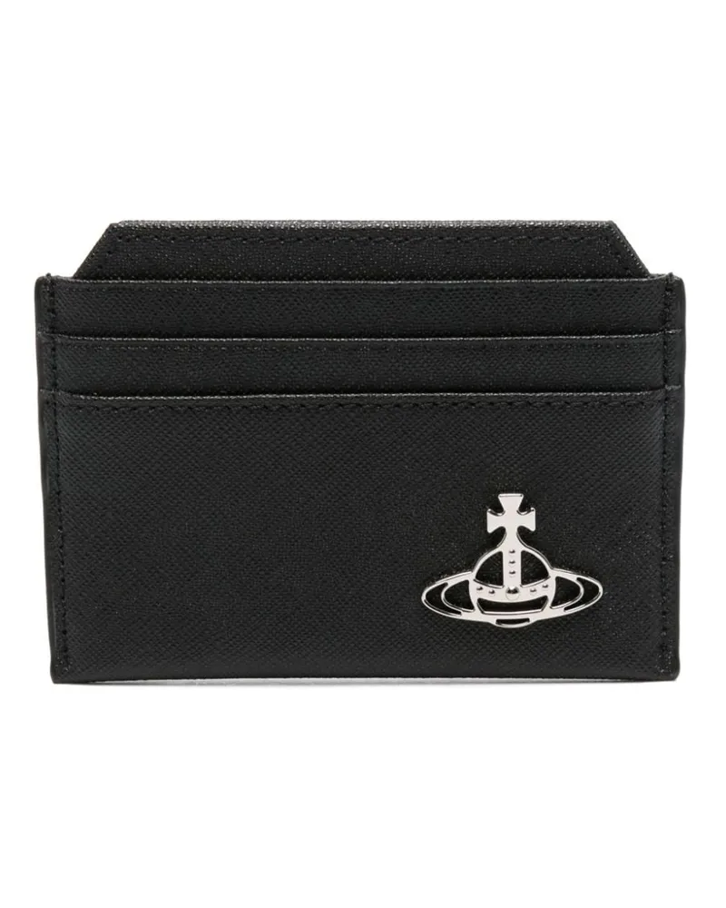 Vivienne Westwood Kartenetui mit Orb-Schild - Schwarz Schwarz