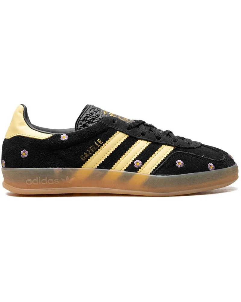 adidas Gazelle Indoor Core Black/Almost Yellow/Floral Sneakers - Schwarz Schwarz