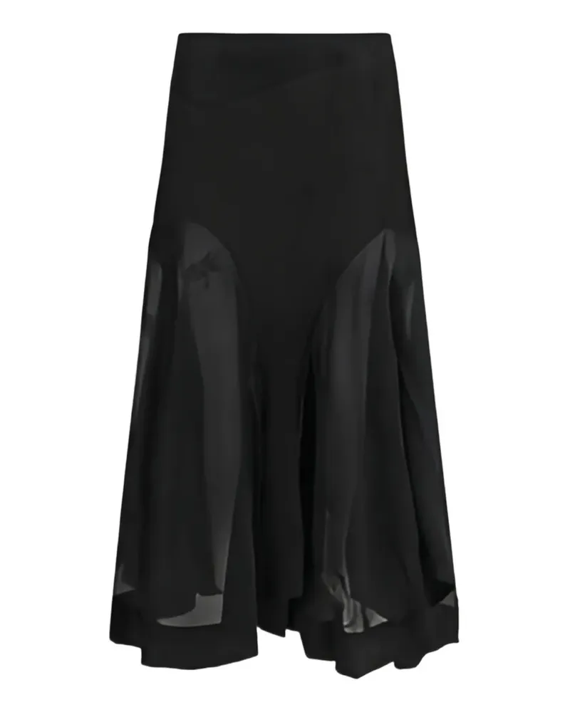 Our Legacy Petti panelled midi skirt - Schwarz Schwarz