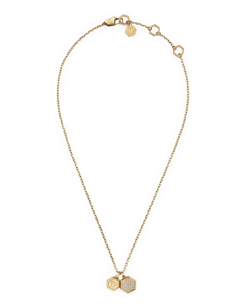 Philipp Plein legacy pendant chain necklace - Gold Gold
