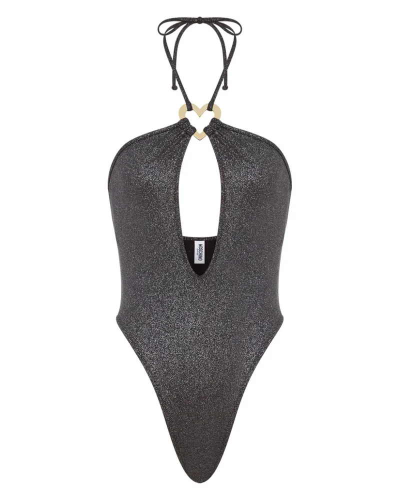 Moschino Badeanzug aus Lurex - Schwarz Schwarz