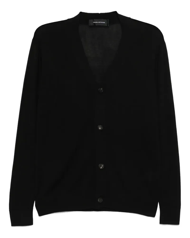 Tagliatore Castor Cardigan - Schwarz Schwarz