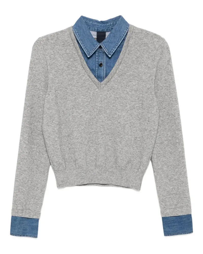 JUUN.J Top mit Logo-Verzierung - Grau Grau