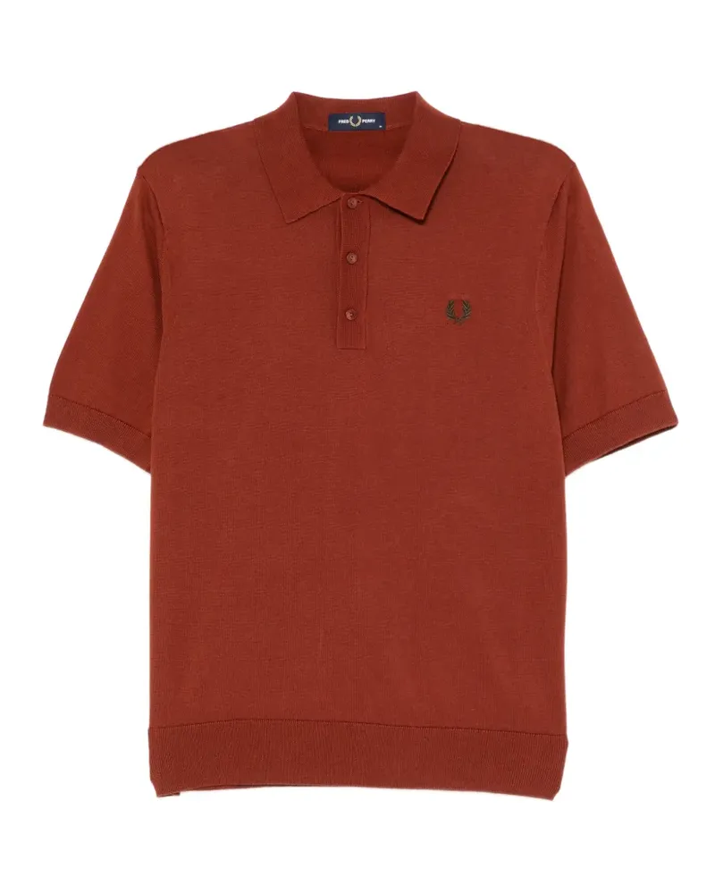 Fred Perry Poloshirt mit Logo-Stickerei - Braun Braun