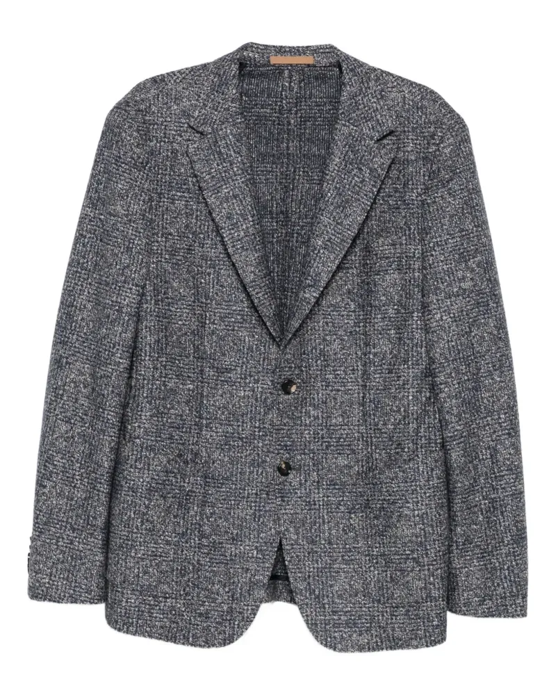 HUGO BOSS Karierte Jacke - Blau Blau