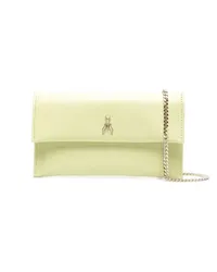 Patrizia Pepe Clutch mit Logo-Schild Grün