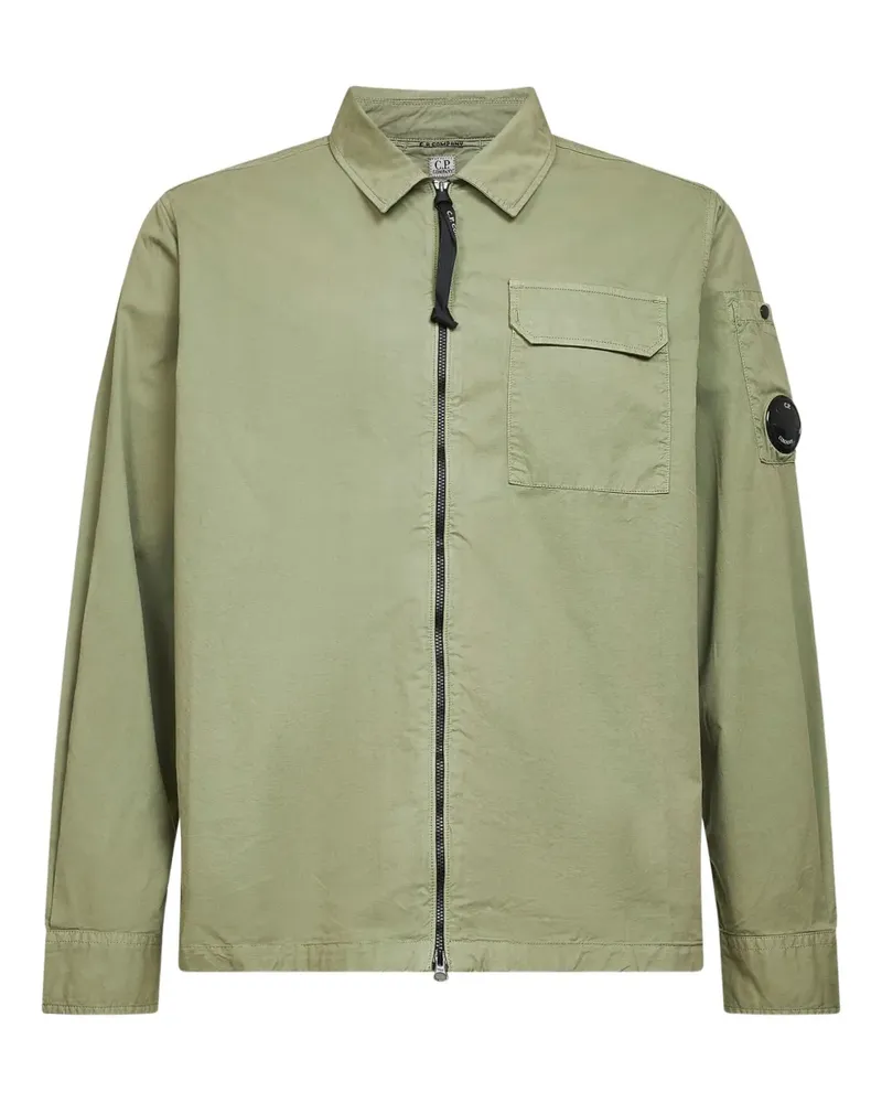 C.P. Company patch-pocket zip shirt jacket - Grün Grün