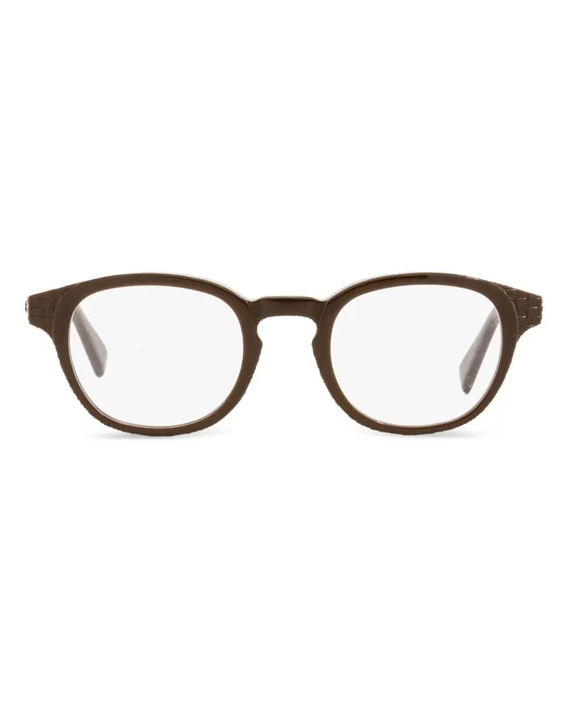Ermenegildo Zegna 5108 Brille mit rundem Gestell - Braun Braun