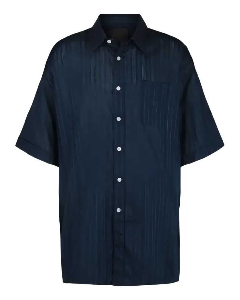 Givenchy striped short-sleeve shirt - Blau Blau