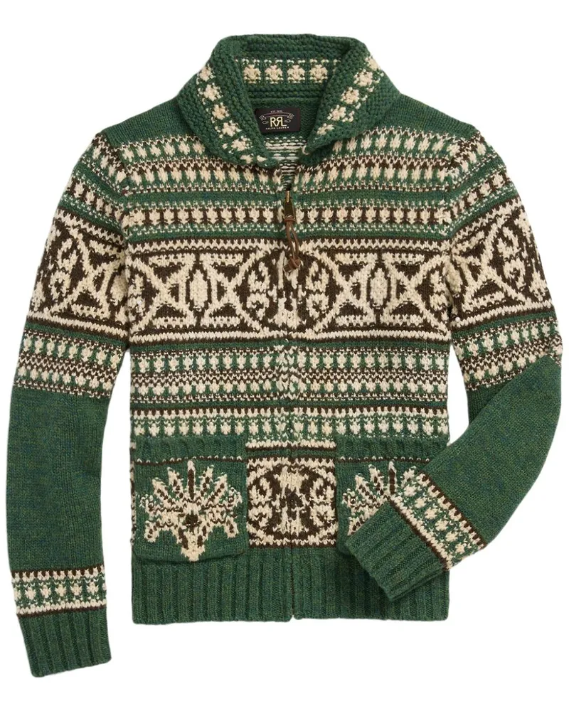 Ralph Lauren Gemusterter Cardigan - Grün Grün