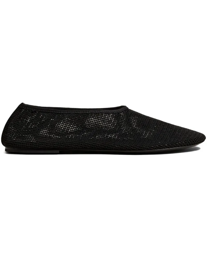 KHAITE The Maiden Ballerinas mit Mesh - Schwarz Schwarz