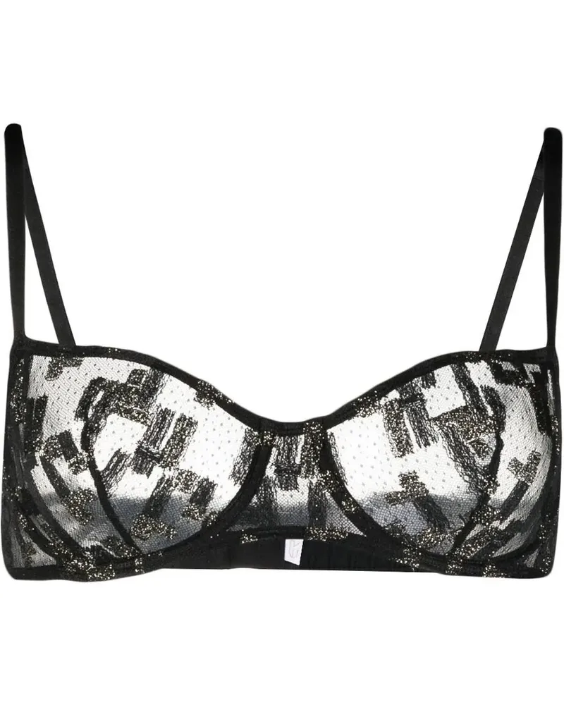 Eres Transparenter BH - Schwarz Schwarz