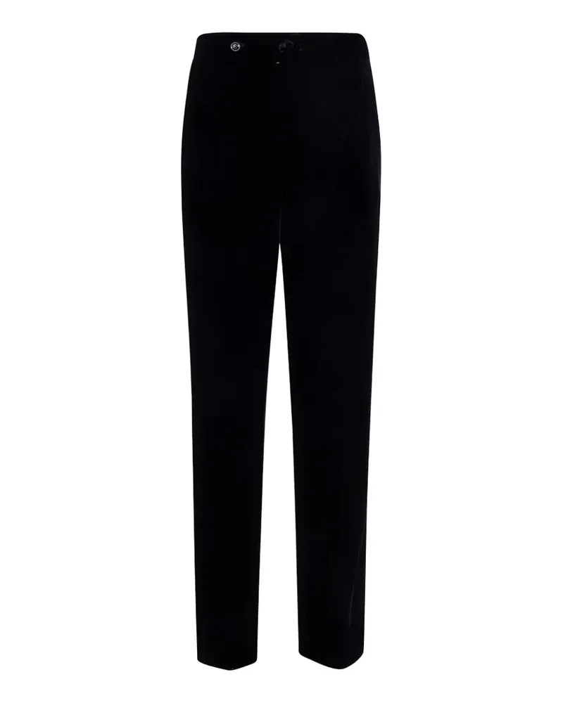 Giorgio Armani tailored-velvet trousers - Schwarz Schwarz