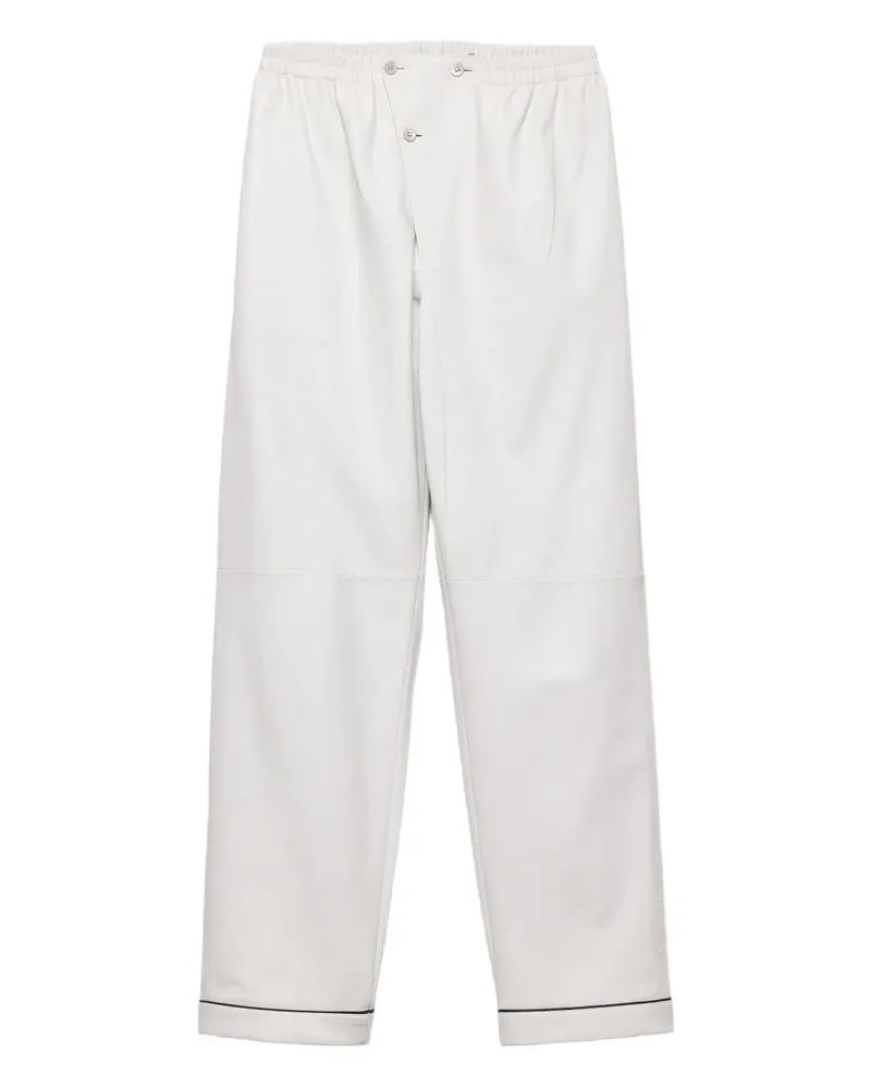 Prada Hose mit elastischem Bund - Weiß Weiß
