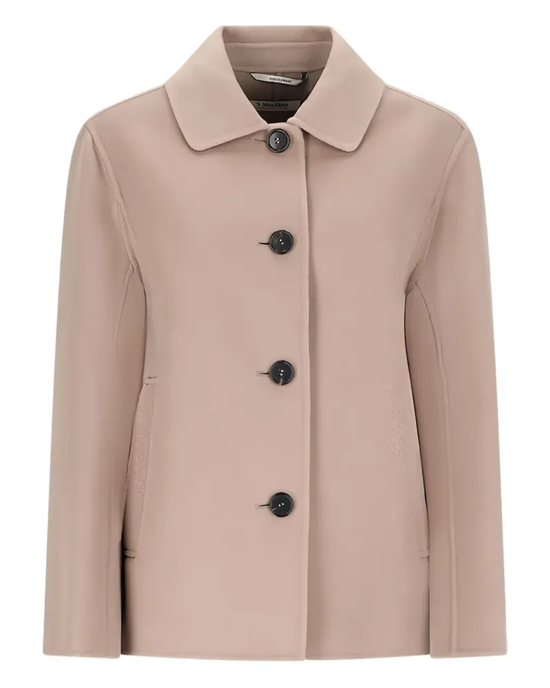 Max Mara Einreihiger Mantel - Nude Nude