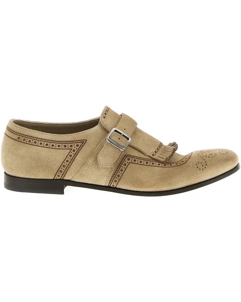 Church's Shangai front-fringes buckle loafers - Nude Nude