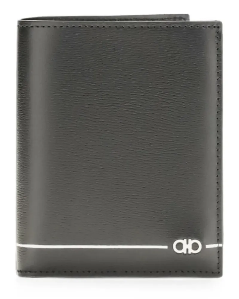 Ferragamo Gancini credit card holder - Schwarz Schwarz