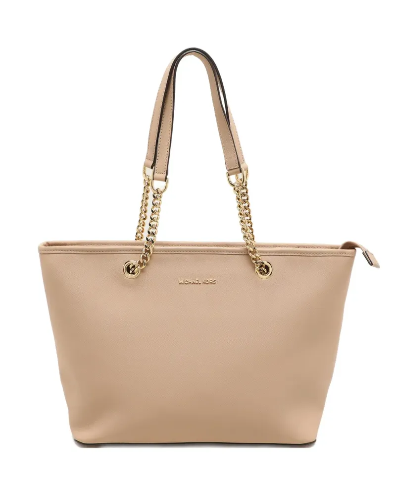 Michael Kors Jet Set Travel Tote Bag aus Kalbsleder - Nude Nude