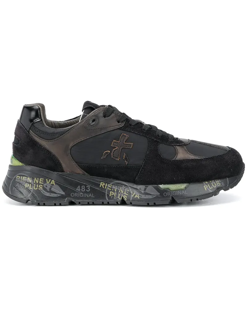 Premiata Sneakers mit Logo - Schwarz Schwarz
