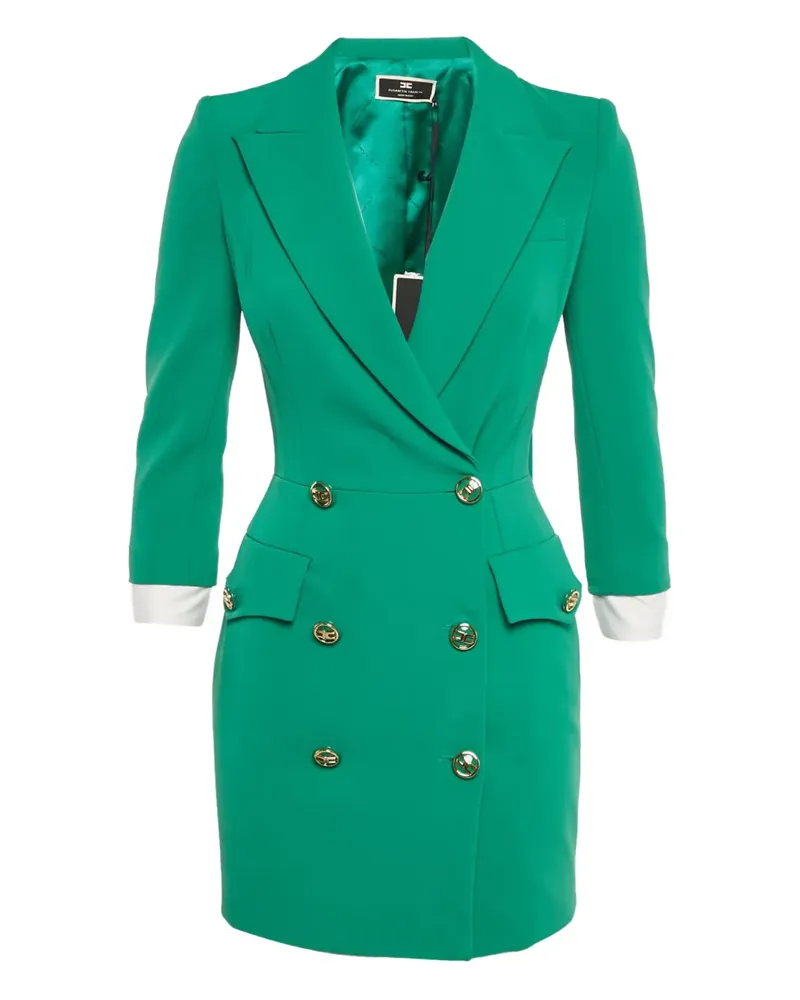 Elisabetta Franchi Geknöpftes Blazer-Minikleid - Grün Grün