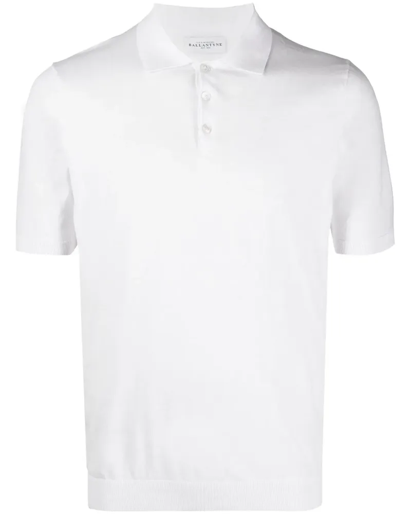 Ballantyne Klassisches Poloshirt - Weiß Weiß