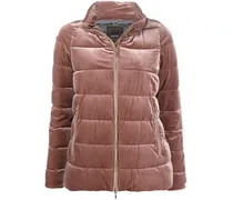 Daunenjacke mit Samt-Finish - Rosa