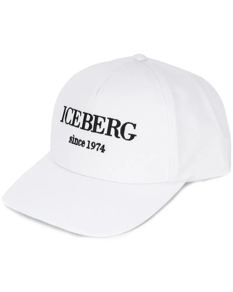 Iceberg Baseballkappe mit Logo-Stickerei - Weiß Weiß