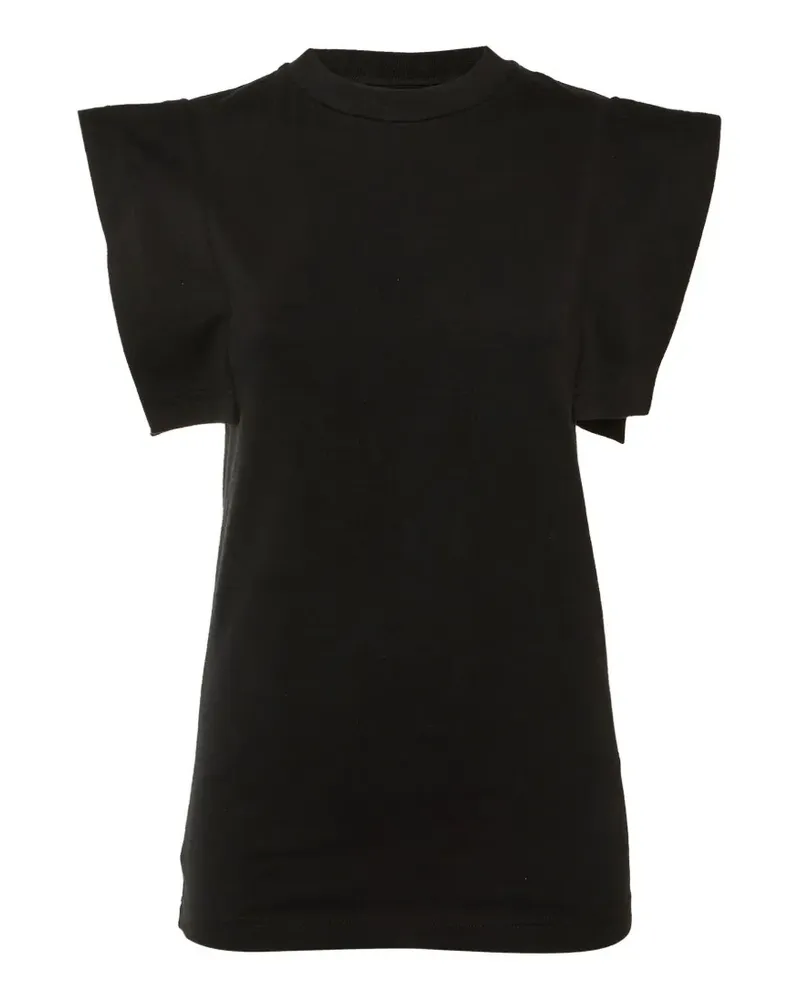 Isabel Marant Zelipa structured shoulder T-shirt - Schwarz Schwarz