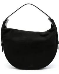 Aspinal of London Hobo Crescent Schultertasche Schwarz